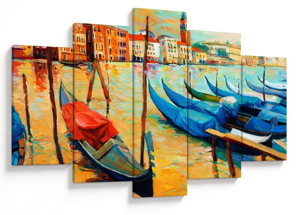Kép - Velencei kikötő (150x105 cm)