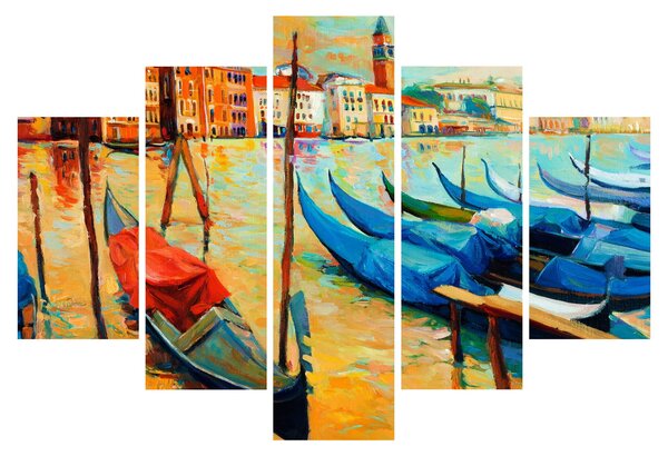 Kép - Velencei kikötő (150x105 cm)