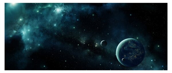 Kép - Élet az űrben (120x50 cm)
