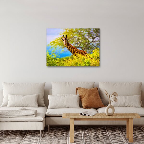 Egy kép egy zsiráfról Afrikában (70x50 cm)