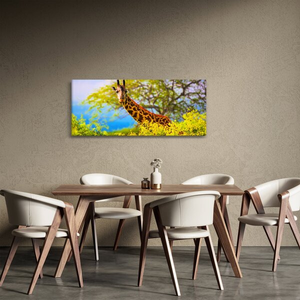Egy kép egy zsiráfról Afrikában (120x50 cm)