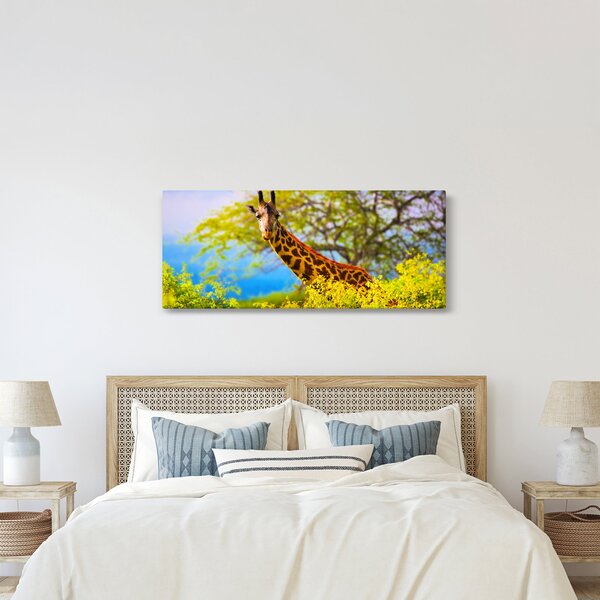 Egy kép egy zsiráfról Afrikában (120x50 cm)