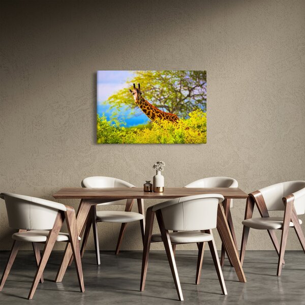 Egy kép egy zsiráfról Afrikában (90x60 cm)