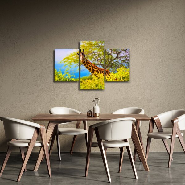 Egy kép egy zsiráfról Afrikában (90x60 cm)
