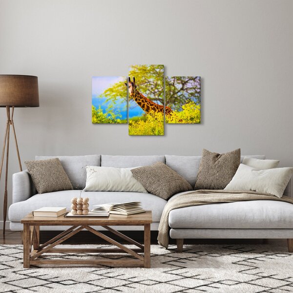 Egy kép egy zsiráfról Afrikában (90x60 cm)