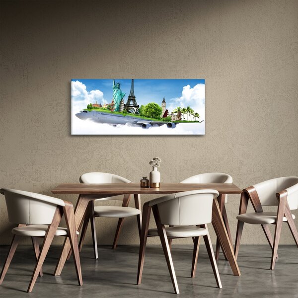 Kép - utazás a világ körül (120x50 cm)