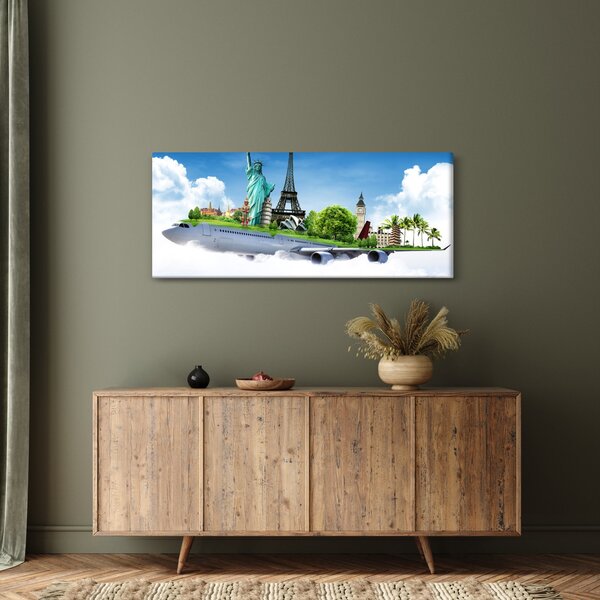 Kép - utazás a világ körül (120x50 cm)