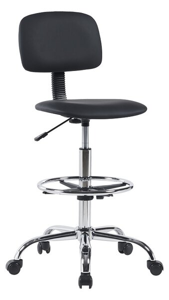 Irodai szék Icina Pako World, PU, fekete, 58x54x102-123 cm