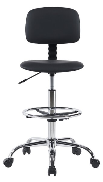 Irodai szék Icina Pako World, PU, fekete, 58x54x102-123 cm