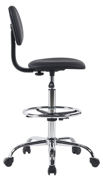 Irodai szék Icina Pako World, PU, fekete, 58x54x102-123 cm