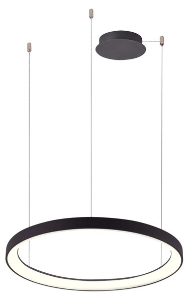 Modern LED-es csillár Agnes 48, szabályozható fekete