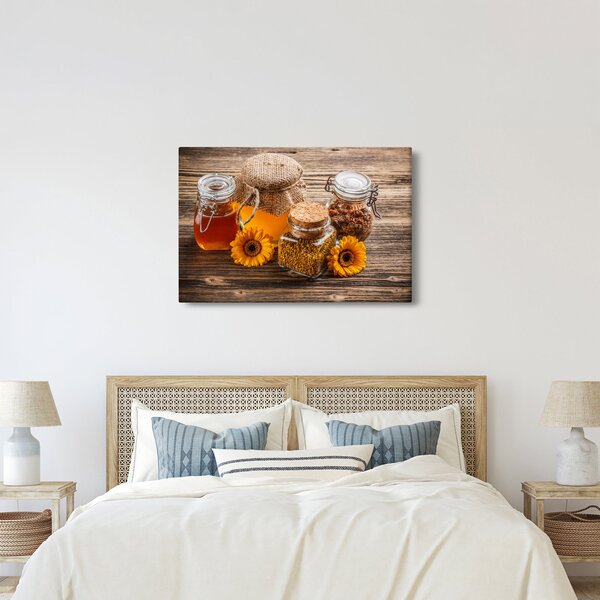 Kép - Csendélet mézes csészékkel (90x60 cm)