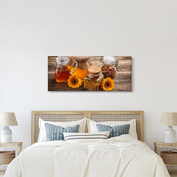 Kép - Csendélet mézes csészékkel (120x50 cm)