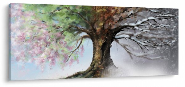 Kép - Négy évszak fája (120x50 cm)