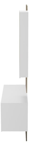 Fogas tükörrel, Arika, fehér, 100x37.1x199.5 cm