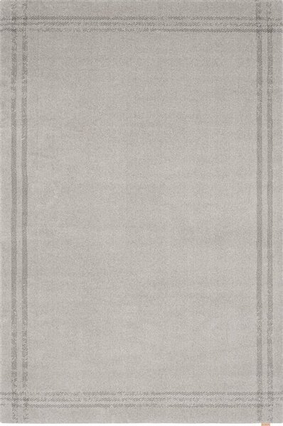 Krémszínű gyapjú szőnyeg 160x240 cm Calisia M Grid Rim – Agnella