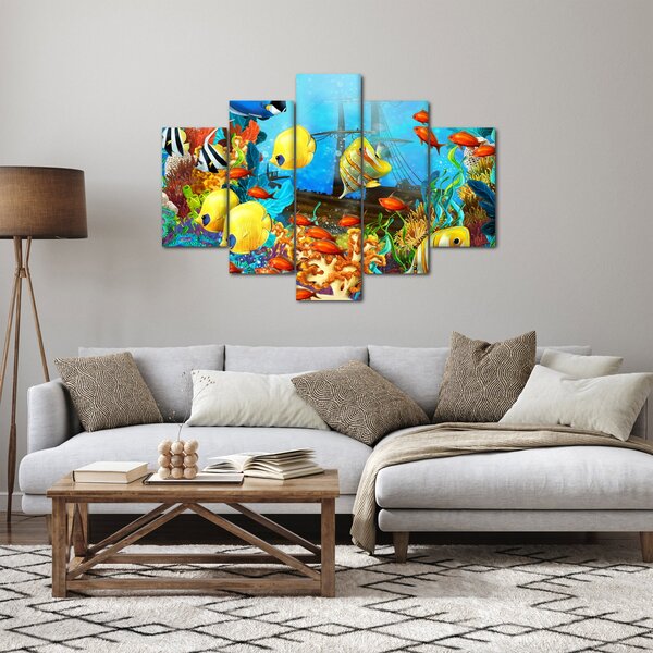 Kép - színes korallzátony (150x105 cm)