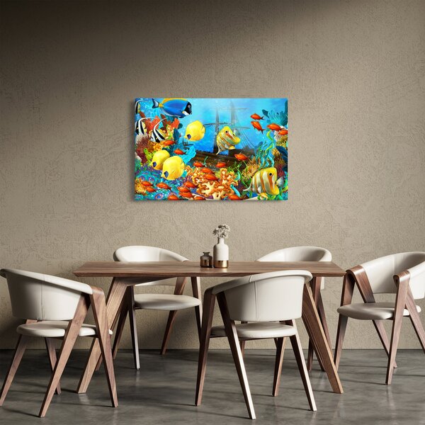 Kép - színes korallzátony (90x60 cm)