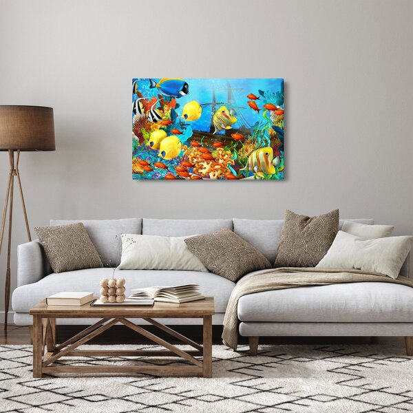 Kép - színes korallzátony (90x60 cm)
