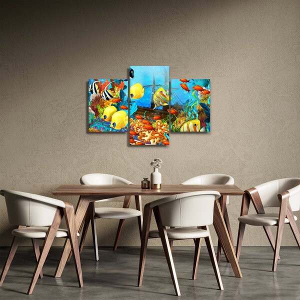 Kép - színes korallzátony (90x60 cm)