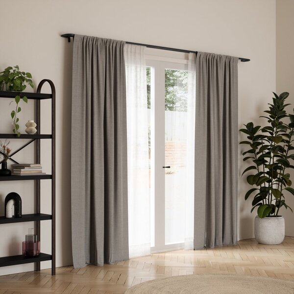 Acél bővíthető dupla függönykarnis 76 - 213 cm Twilight – Umbra