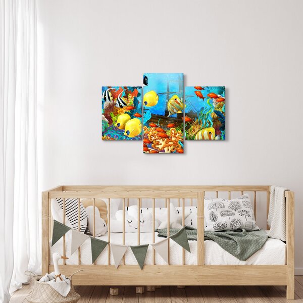 Kép - színes korallzátony (90x60 cm)