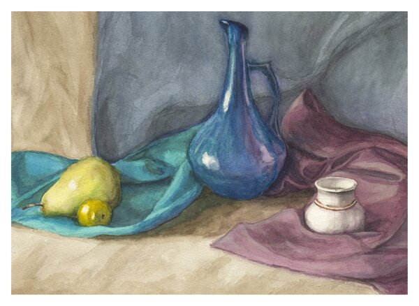 Kép - festett csendélet (70x50 cm)