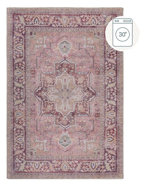 Világospiros mosható szőnyeg újrahasznosított szálkeverékből 120x170 cm Windsor – Flair Rugs