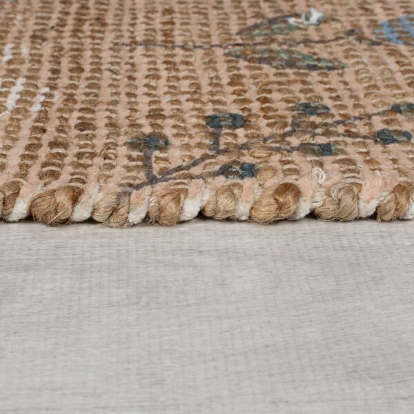 Natúr színű kézi szövésű juta keverék futószőnyeg 60x230 cm Arriana – Flair Rugs