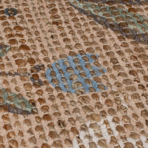 Natúr színű kézi szövésű juta keverék futószőnyeg 60x230 cm Arriana – Flair Rugs
