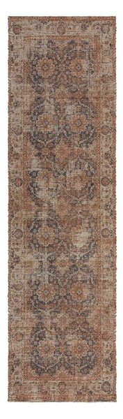 Natúr színű kézi szövésű juta keverék futószőnyeg 60x230 cm Miley – Flair Rugs