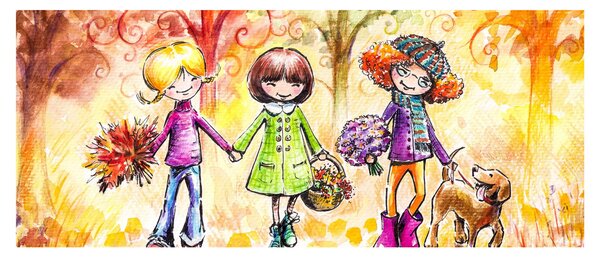 Kép - barátság (120x50 cm)