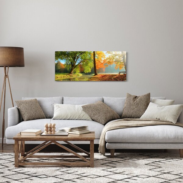 Kép - Nyugodt őszi táj (120x50 cm)
