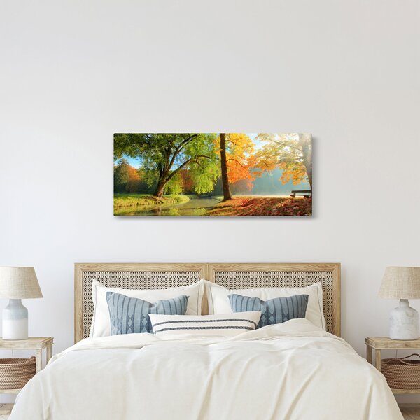 Kép - Nyugodt őszi táj (120x50 cm)