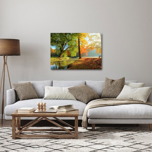 Kép - Nyugodt őszi táj (70x50 cm)