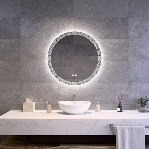 Kerek Led tükör Ø70cm Welland Bali | Páramentesítő - Fényerő + színhőfok állítás