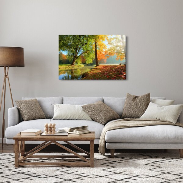 Kép - Nyugodt őszi táj (90x60 cm)