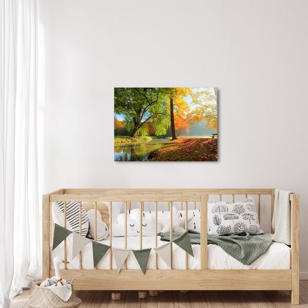 Kép - Nyugodt őszi táj (70x50 cm)