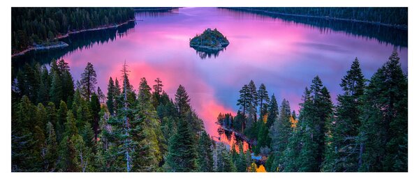 Kép - Lake Tahoe, Sierra Nevada, Kalifornia, USA (120x50 cm)