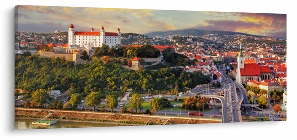 Kép - panoráma, Pozsony, Szlovákia (120x50 cm)