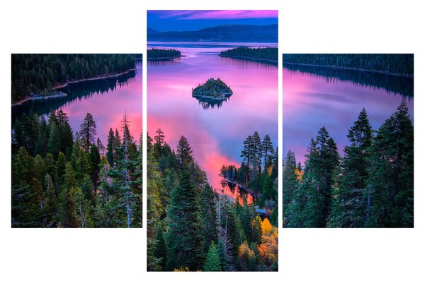 Kép - Lake Tahoe, Sierra Nevada, Kalifornia, USA (90x60 cm)
