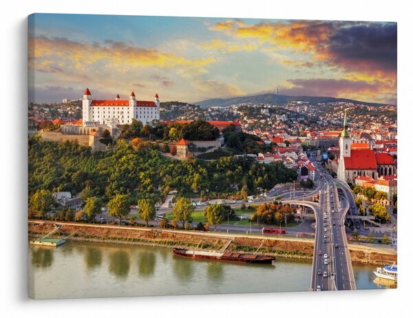 Kép - panoráma, Pozsony, Szlovákia (70x50 cm)