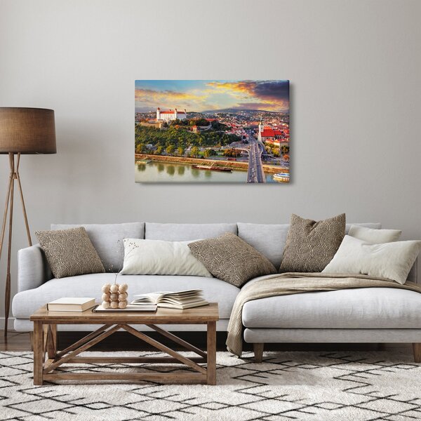 Kép - panoráma, Pozsony, Szlovákia (90x60 cm)