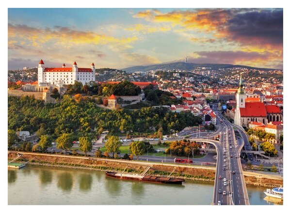 Kép - panoráma, Pozsony, Szlovákia (70x50 cm)