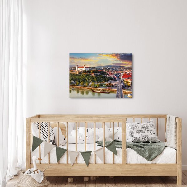 Kép - panoráma, Pozsony, Szlovákia (70x50 cm)