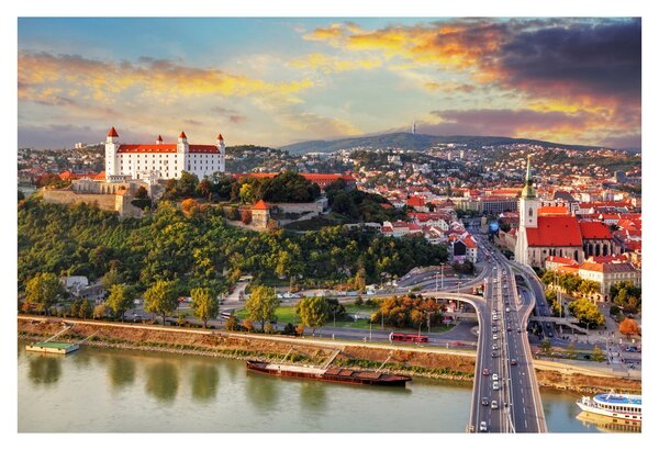 Kép - panoráma, Pozsony, Szlovákia (90x60 cm)