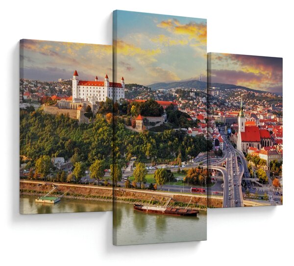 Kép - panoráma, Pozsony, Szlovákia (90x60 cm)