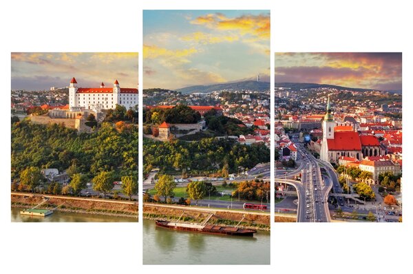 Kép - panoráma, Pozsony, Szlovákia (90x60 cm)