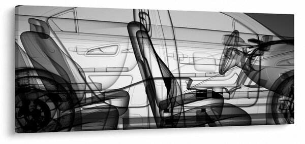Kép - 3D-s autómodell (120x50 cm)