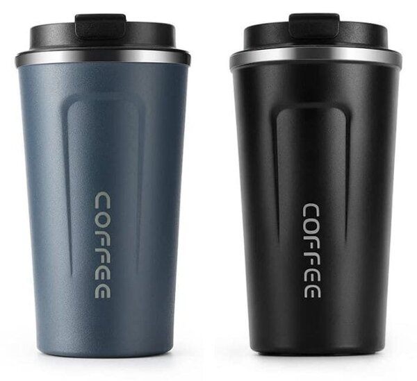 Coffee utazó termosz bögre - 510 ml - fekete